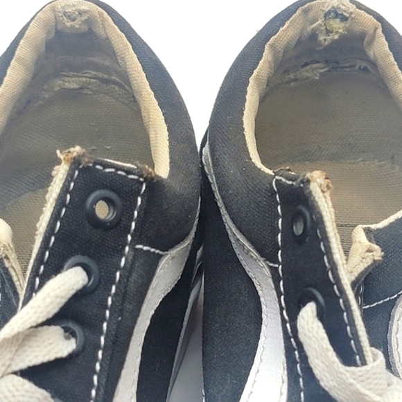 Vans | Old Skool distressed black white canvas low sneakers | WMS 6 - Picture 11 of 11